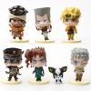 7Pcs Set Q Version JoJo Figure Kujo Jotaro Iggy Muhammad Avdol Joseph Joestar Action Figures Collection 5 - JoJo's Bizarre Adventure Shop