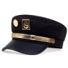 Anime JoJo s Bizarre Adventure Kujo Jotaro Cosplay Cap British Style Mens Womens Hat Peaked Black 3 2 - JoJo's Bizarre Adventure Shop