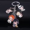 Anime JoJos Bizarre Adventur Keychain Kujo Jotaro Cartoon Character Cute Cool Keyring for Women Man Casual 3 2 - JoJo's Bizarre Adventure Shop