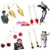 Anime JoJos Bizarre Adventure Earrings Kakyoin Noriaki Rohan Kishibe Cherry Drop Earrings for Women Men Cosplay 7 - JoJo's Bizarre Adventure Shop