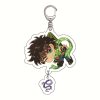 Anime Keychain JoJo Bizarre Adventure Man Key Chain for Women Accessories Cute Backpacks Pendant Cartoon Key 2 2 - JoJo's Bizarre Adventure Shop