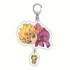 Anime Keychain JoJo Bizarre Adventure Man Key Chain for Women Accessories Cute Backpacks Pendant Cartoon Key 3 2 - JoJo's Bizarre Adventure Shop