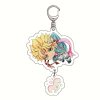 Anime Keychain JoJo Bizarre Adventure Man Key Chain for Women Accessories Cute Backpacks Pendant Cartoon Key 4 2 - JoJo's Bizarre Adventure Shop