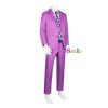 Free Shipping Kira Yoshikage Cosplay Anime JoJo Costume Adventure Yoshikage Kira Purple Suit Cosplay Uniform Costume 2 1 - JoJo's Bizarre Adventure Shop