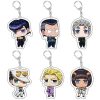 New Anime JOJOS Bizarre Adventure Keychain Cartoon Figure Pendant Key Chain Car Keyring Bag Jewelry Gift 1 1 - JoJo's Bizarre Adventure Shop