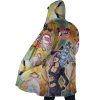 Trippy Melone Babyhead JBA AOP Hooded Cloak Coat SIDE Mockup - JoJo's Bizarre Adventure Shop