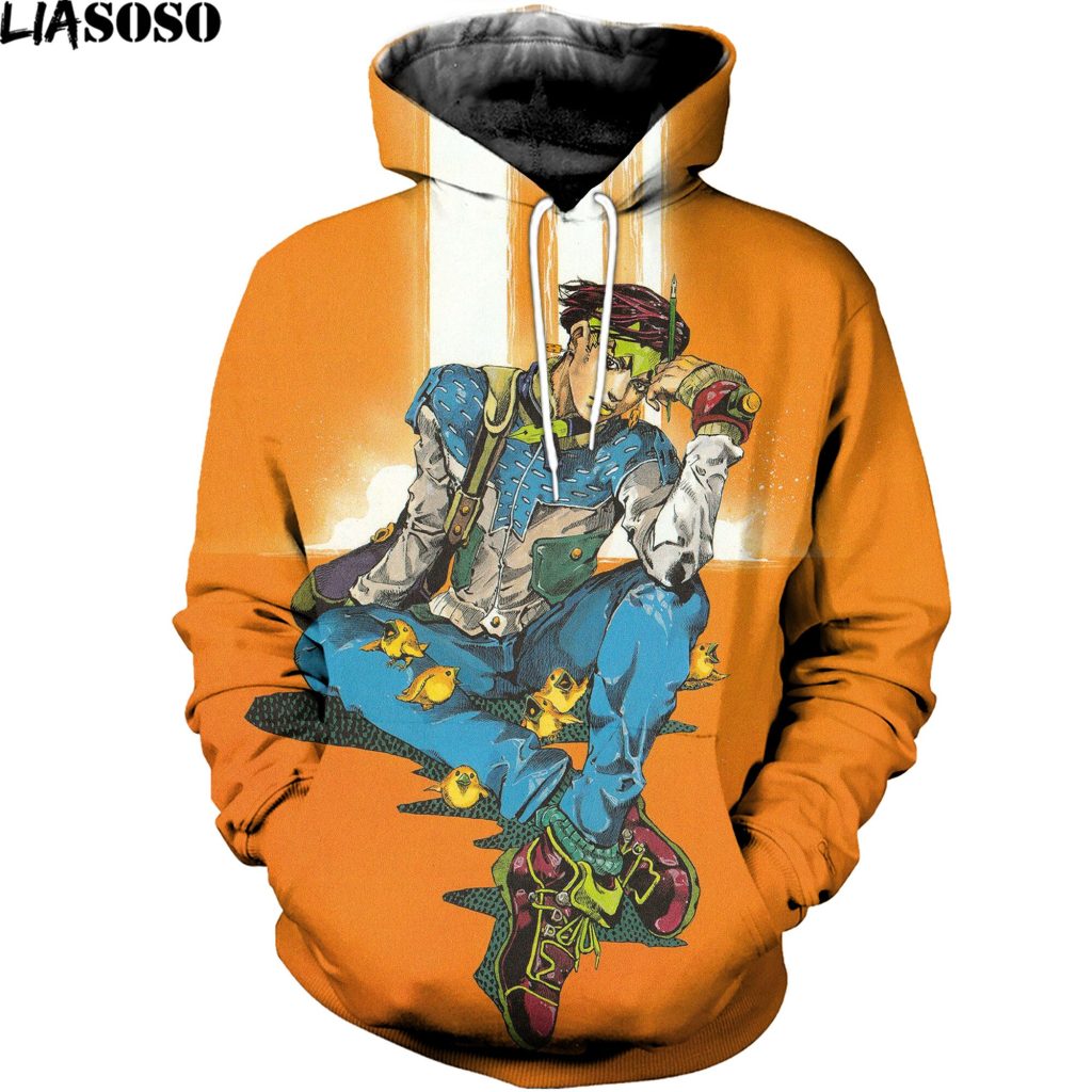 2021 Harajuku JoJo Bizarre Adventure Hoodie Japanese Anime Men women Funny Sweatshirt Cartoon Novelty Vintage Clothes 1 - JoJo's Bizarre Adventure Shop