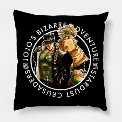 Jotaro And Dio Throw Pillow Official JoJo's Bizarre Adventure Merch