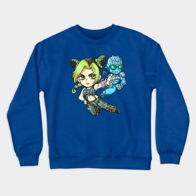 Jolyne Cujoh And Stone Ocean Jojos Bizarre Adventu Crewneck Sweatshirt Official JoJo's Bizarre Adventure Merch