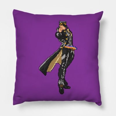 Pixel Jotaro Kujo Throw Pillow Official JoJo's Bizarre Adventure Merch