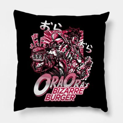 Bizarre Burger Throw Pillow Official JoJo's Bizarre Adventure Merch