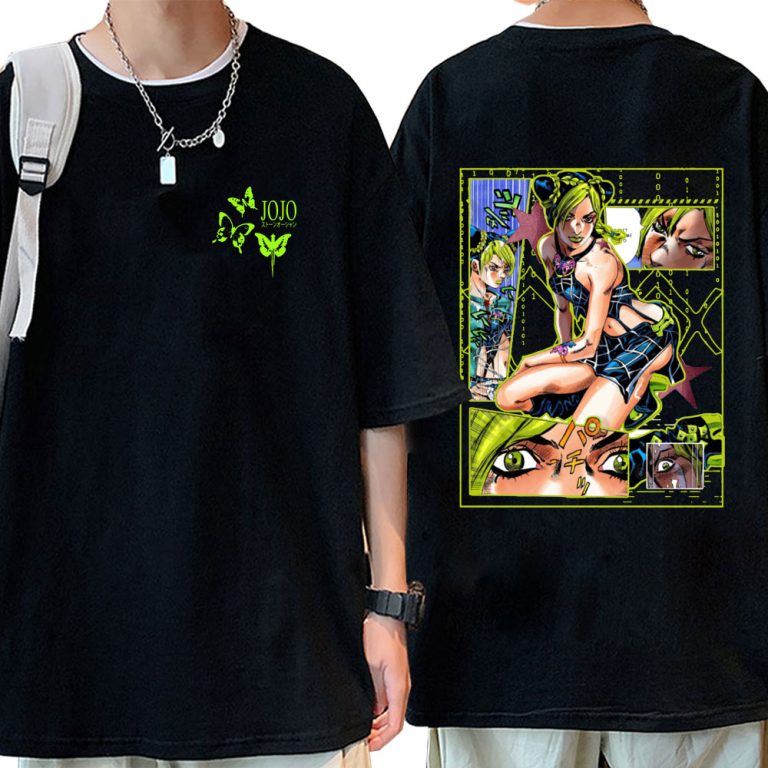 Jolyne Cujoh JoJos Bizarre Adventure Raglan Cropped T Shirt with Stone Free Stand TS04 main image 1