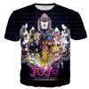 Anime JoJo s Bizarre Adventure T Shirts Men women 3D Jojo Printed T shirts Casual Harajuku 4 - JoJo's Bizarre Adventure Shop