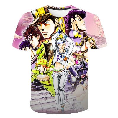 JOJO s Bizarre Adventure 3D Print T shirt Men Women Fashion Anime T Shirt Kids Boy 1 - JoJo's Bizarre Adventure Shop