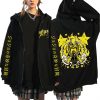 Japanese Anime Jojo Bizarre Adventure Zipper Hoodie Killer Queen Graphic Zip Up Hoodies Fashion Casual Oversized - JoJo's Bizarre Adventure Shop