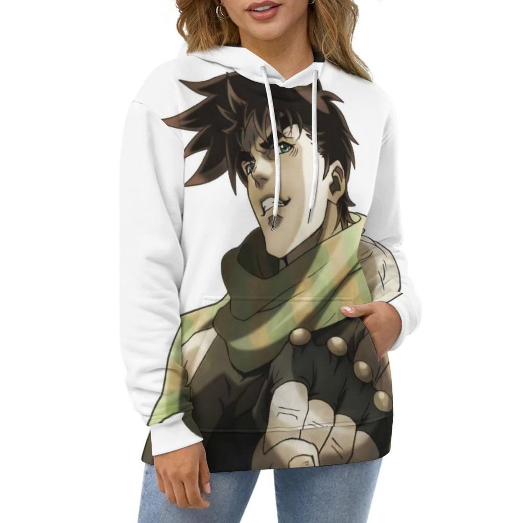 Joseph Joestar Fist Loose Hoodies Jojo Bizarre Adventure Streetwear Pullover Hoodie Men Long Sleeve Graphic Hooded 4 - JoJo's Bizarre Adventure Shop