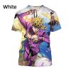 New Japanese Anime JOJO Print T Shirt Men s JoJo s Bizarre Adventure Top Street Style - JoJo's Bizarre Adventure Shop