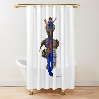 Jojo Style Dragonborn Artificer Shower Curtain Official JoJo's Bizarre Adventure Merch