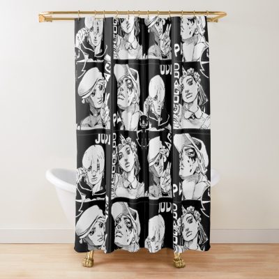 Jojolands Main Cast Shower Curtain Official JoJo's Bizarre Adventure Merch