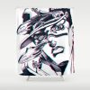 jotaro kujo from jojos bizarre adventure affected by whitesnake shower curtains - JoJo's Bizarre Adventure Shop