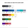 tank top color chart 1 - JoJo's Bizarre Adventure Shop