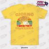 giorno giovanna vintage t shirt yellow s 729 - JoJo's Bizarre Adventure Shop