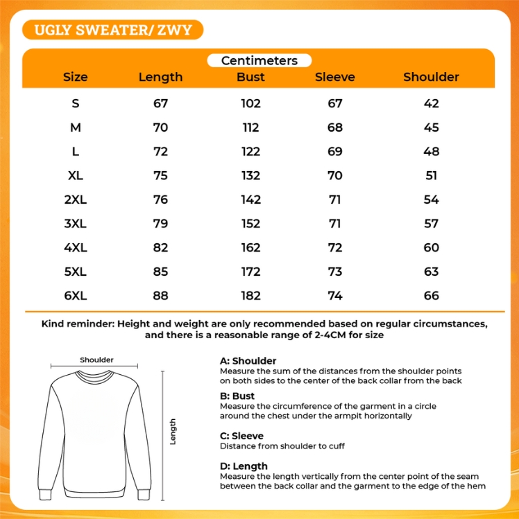 3D UGLY SWEATER - JoJo's Bizarre Adventure Shop